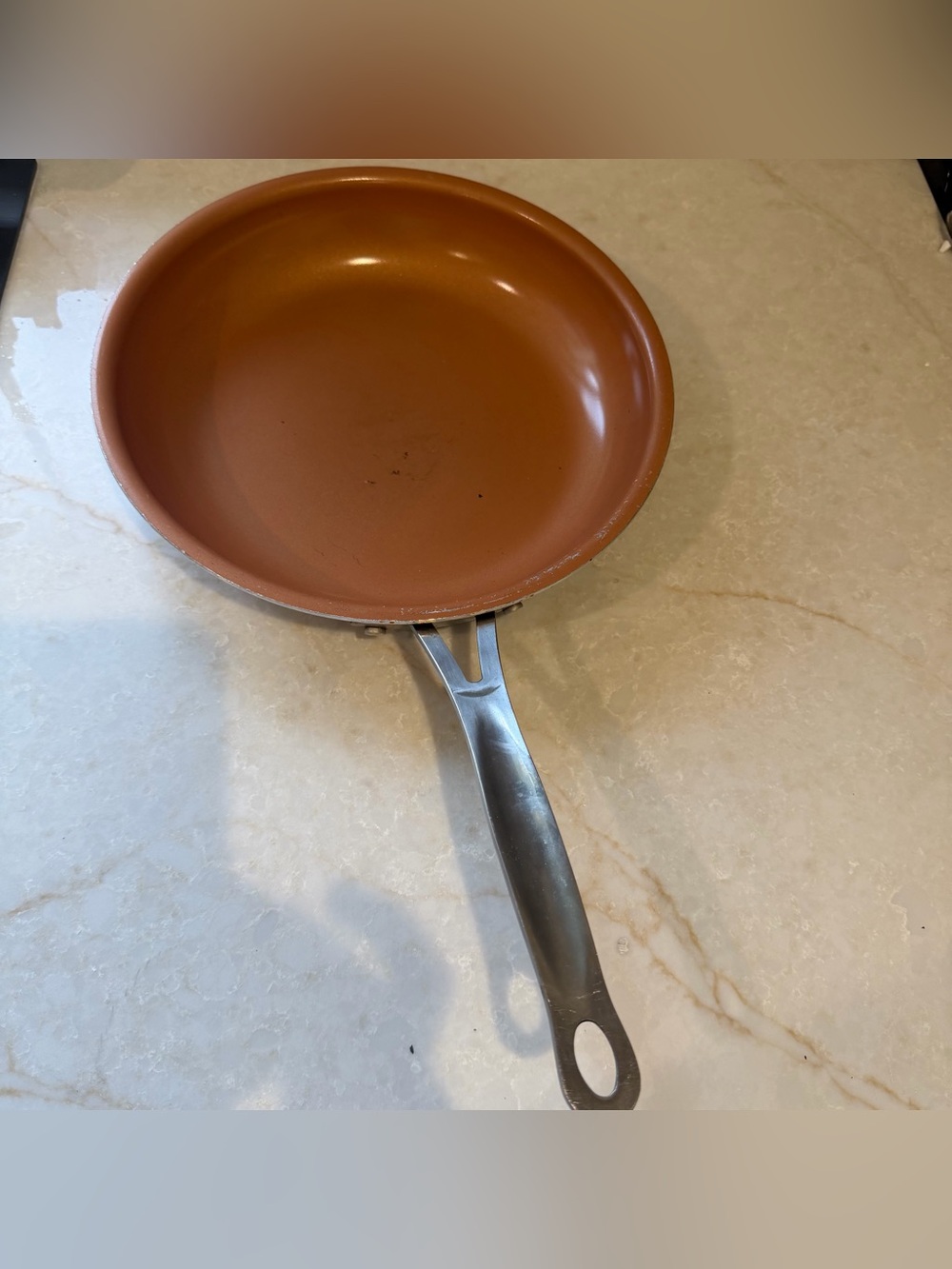 Copper-Tone Nonstick Frying Pan - Home Kitchen